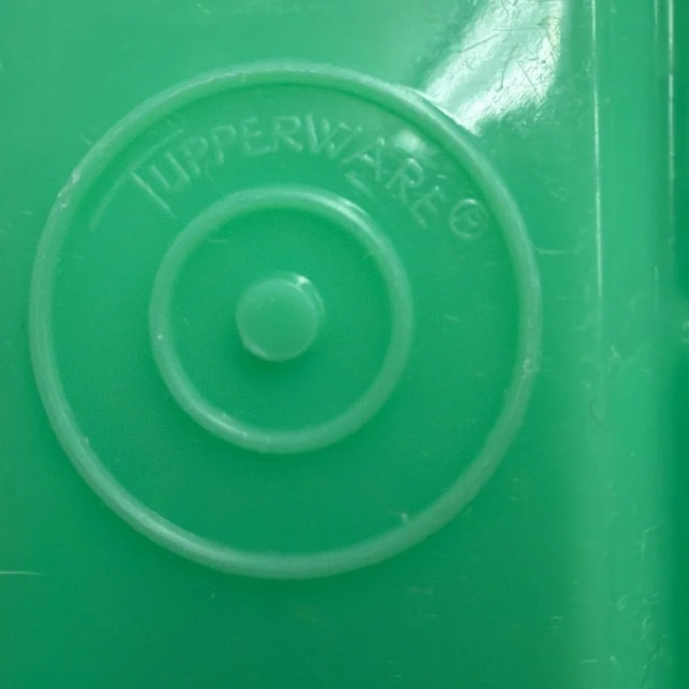 Tupperware Green Vegetable Celery Keeper 892-5 Rectangle Lid 993-4